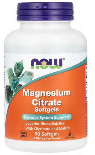 Magnesium Citrate, 90 Softgels (133 mg per Softgel) Now foods