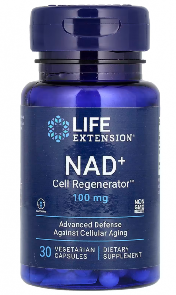 NAD+ Cell Regenerator 100 mg, 30 vegetarian capsules Life Extension