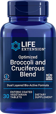 Optimized Broccoli and Cruciferous Blend 30 vegetarian tablet Life Extension