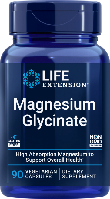 Magnesium Glycinate 90 vegetarian capsules Life Extension