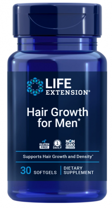 Hair Growth for Men, 30 Cápsulas Moles Life Extension