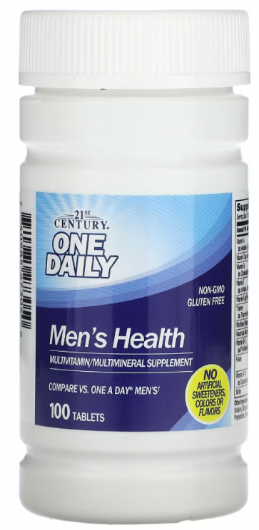 One Daily, Men's Health, 100 Tablets 21st Century