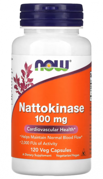 Nattokinase, 100 mg, 120 Veg Capsules Now foods