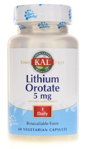 KAL Lithium Orotate (5mg) 60 vcaps