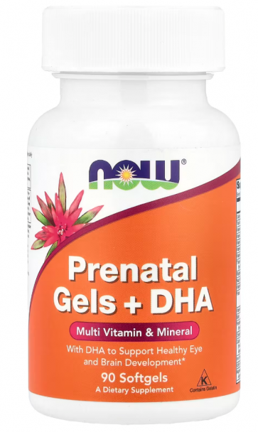 PRE-NATAL MULTI WITH DHA 90 SOFTGELS  Now foods