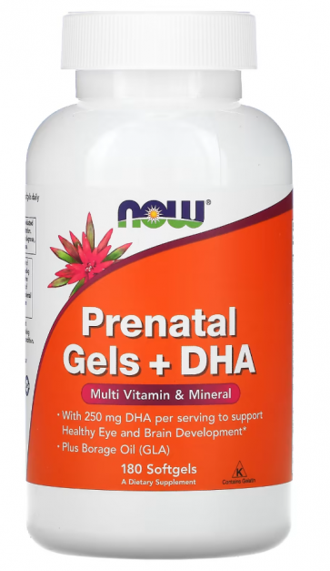 PRE-NATAL MULTI WITH DHA 180 SOFTGELS Now foods