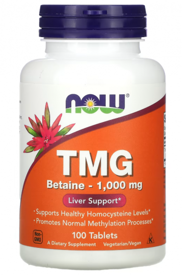 TMG, 100 Tablets (1,000 mg per Tablet) NOW Foods