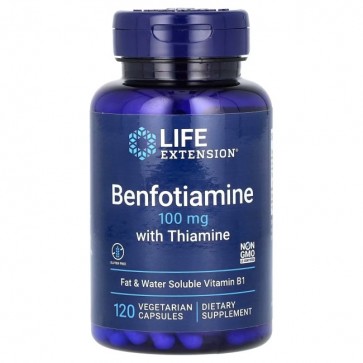 Benfotiamine with Thiamine 100mg 120s Life Extension