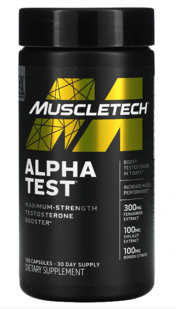 AlphaTest, 120 Capsules MuscleTech