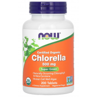 CHLORELLA 500mg ORG 200 TABS Now foods