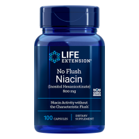 No Flush Niacin 800 mg. 100 capsules LIFE Extension